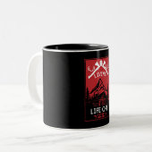 AUS GRID LIFE ZWEIFARBIGE TASSE (Vorderseite Links)