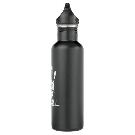 aus Hand und Ball wird Handball Edelstahlflasche (Rechts)