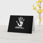 Aus Hand und Ball wird Handball Karte (Gelbe Blume)