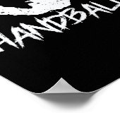 Aus Hand und Ball wird Handball Poster (Ecke)