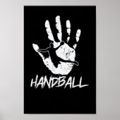 Aus Hand und Ball wird Handball Poster (Vorne)