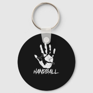 aus Hand und Ball wird Handball Schlüsselanhänger