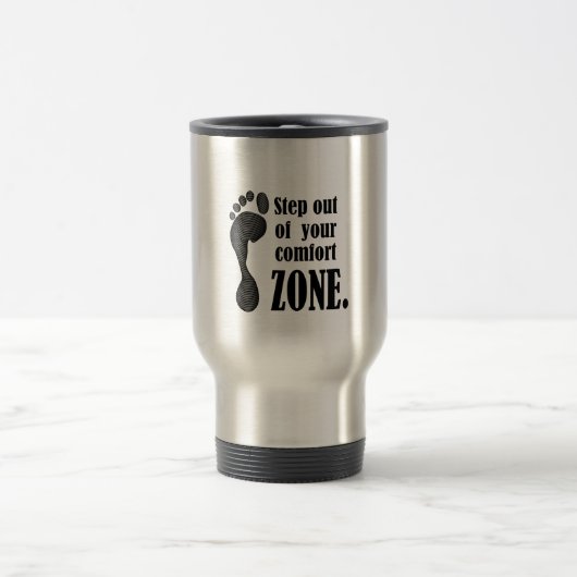 aus Ihrer Komfortzone aussteigen Reisebecher (Mittel)
