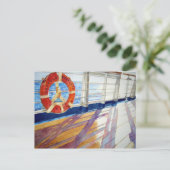 Aus in den Sonnenuntergang Postkarte (Stehend Vorderseite)