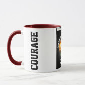„Aus innerer Stärke wird geboren“ Drachen-Tasse – Tasse (Links)