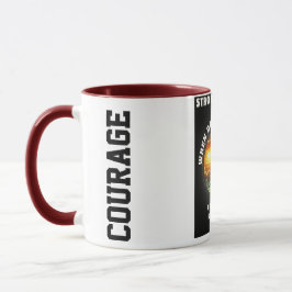 „Aus innerer Stärke wird geboren“ Drachen-Tasse – Tasse