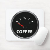 Aus Kaffee-Kraftstoffanzeige heraus Mousepad (Mit Mouse)