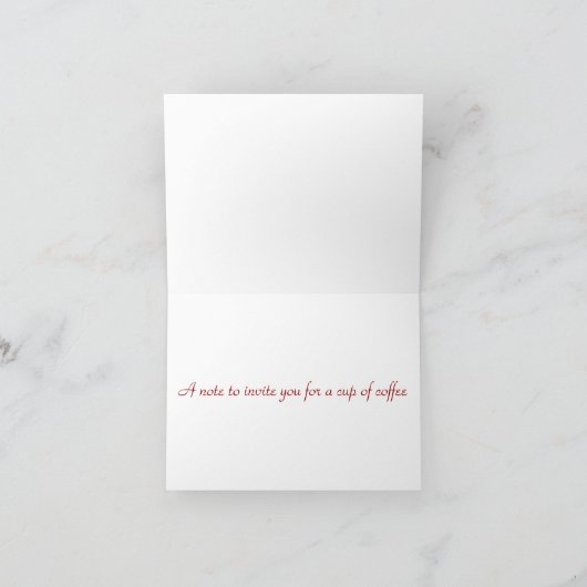 Aus Kaffee mit Liebe - Einladung zum Kaffee (Innenseite)