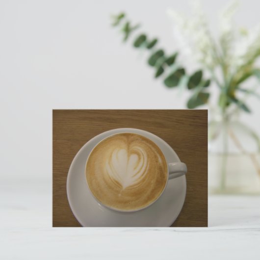 Aus Kaffee mit Liebe Postkarte (Stehend Vorderseite)