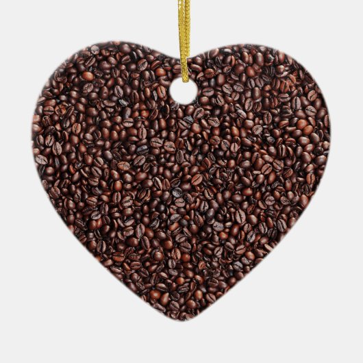  aus Kaffeebohnen Keramik Ornament (Vorne)