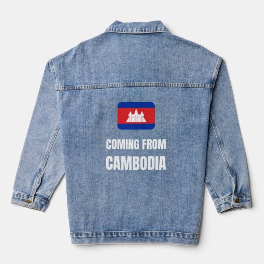 Aus Kambodscha Jeansjacke (Rückseite)