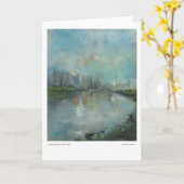 Aus Kangaroo Point Cliffs geklappte Grußkarte Karte (Gelbe Blume)