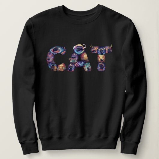 Aus Katzen gemacht Sweatshirt (Design vorne)