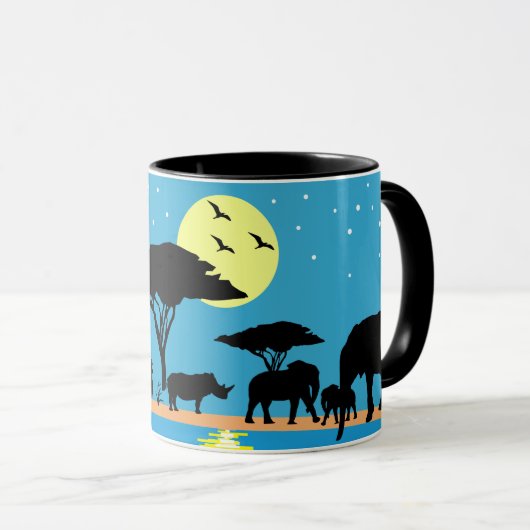 Aus kombinierter Tasse Afrikas heraus (VorderseiteRechts)