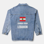 Aus Libanon kommend Jeansjacke (Rückseite)
