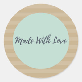 Aus Liebe-Aufklebern Runder Aufkleber