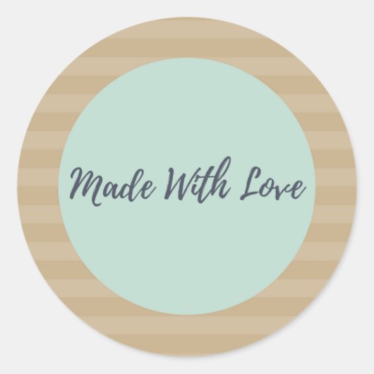 Aus Liebe-Aufklebern Runder Aufkleber (Vorderseite)