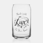 Aus Liebe gefertigt, kann man hausgemachte Säfte t Dosenglas (Vorderseite)