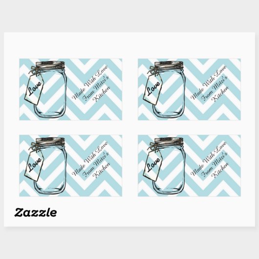 Aus Liebe gefertigt Rechteckiger Aufkleber (Blatt)