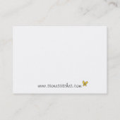 Aus Liebe gequilted Pink Patch Tree Birds Visitenkarte (Rückseite)