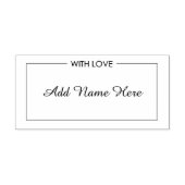 Aus Liebe Gummi Briefmarke Gummistempel (Prägung)