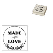 Aus Liebe hergestellt Gummistempel (Stempel)