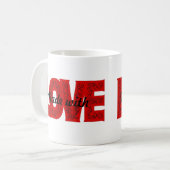Aus Liebe Kaffee Tee Tasse (Vorderseite Links)
