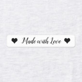 Aus Liebe-Kids gefertigt, Kleidungsmarken, Shirt-L Etiketten (Design 1)