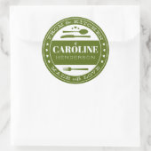 Aus Liebe Lebensmittel Geschenk Sticker grün (Tasche)