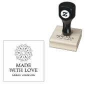 Aus Liebe Lotus Blume Personalisiert Gummistempel (Stempel)