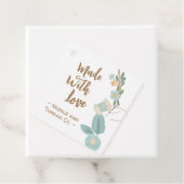 Aus Liebe Nähen bestickte Blume Tag Geschenkanhänger (Beispiel)