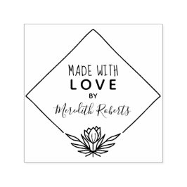 Aus Liebe Personalisiert Lotus Blume Permastempel