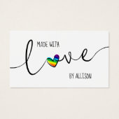 Aus Liebe 🌈 Rainbow Hang Tags (Vorderseite)