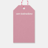 Aus Liebe Rosa Strick Geschenkanhänger (Rückseite)
