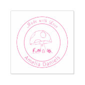Aus Liebe Toadstool, selbstklebend Kautschuk Brief Permastempel (Design)