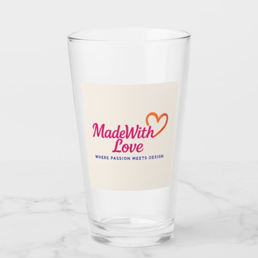 Aus Liebe Trinkglas Glas (Vorderseite)