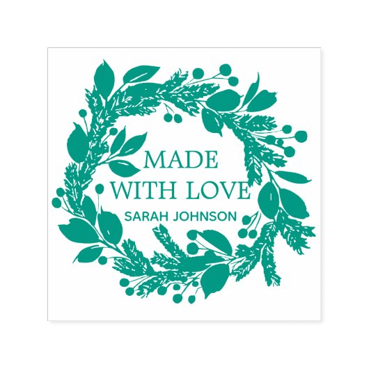 Aus Liebe Winter Foliage Personalisiert Permastempel (Design)