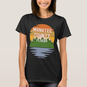 Aus Manatee County Florida Vintage Sonnenuntergang T-Shirt