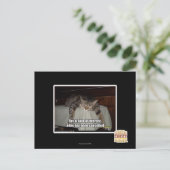 Aus Mangel an Interesse Postkarte (Stehend Vorderseite)