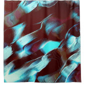 aus mattem Metall, braun bis zyangraditiv Duschvorhang (Vorderseite)