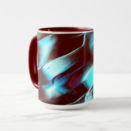 aus mattem Metall, braun bis zyangraditiv Tasse