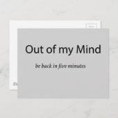 Aus meinem Kopf Postkarte (Vorne/Hinten)