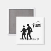 Aus meinem Rasen Magnet (Vorderseite/Rückseite)