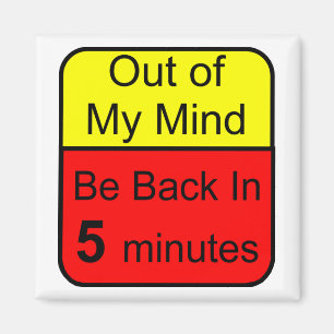 Aus meinem Verstand heraus Magnet