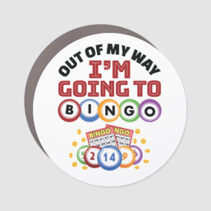 Aus meinem Weg gehe ich nach Bingo Auto Magnet