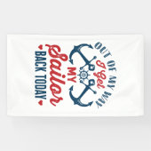 Aus meinem Weg komme ich heute zum Militär zurück Banner (Horizontal)