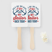 Aus meinem Weg komme ich heute zum Militär zurück Fächer (Vorne und Hinten)