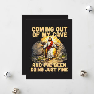 Aus meiner Höhle kommen Die Auferstehung Jesu  Feiertagskarte