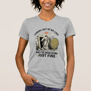 Aus meiner Höhle kommendes Christliches Auferstehu T-Shirt