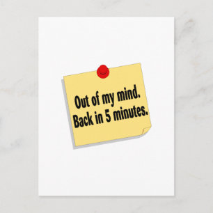 Aus meiner Sicht in 5 Minuten zurück Postkarte